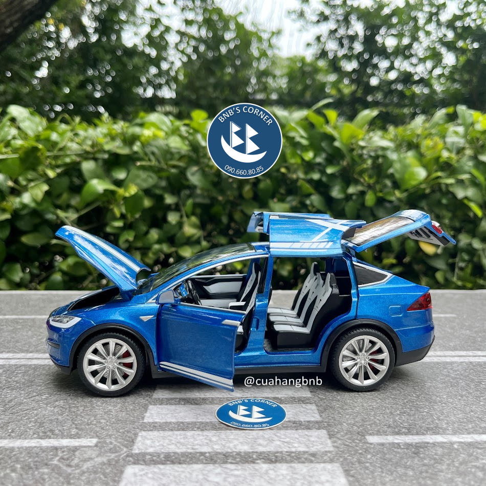 |BNB's Corner| Mô hình xe 1:24 Tesla Model X hãng MiniAuto