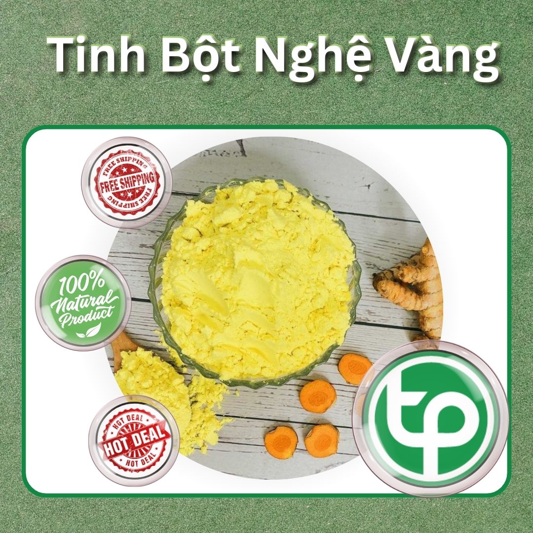Tinh bột nghệ vàng nguyên chất 500g - Hàng công ty chất lượng cao