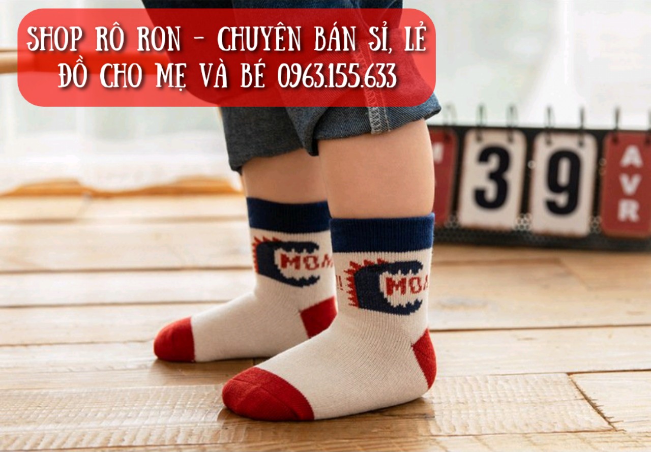 [6-36m] SET 5 ĐÔI TẤT NEMO CAO CỔ CHO BÉ