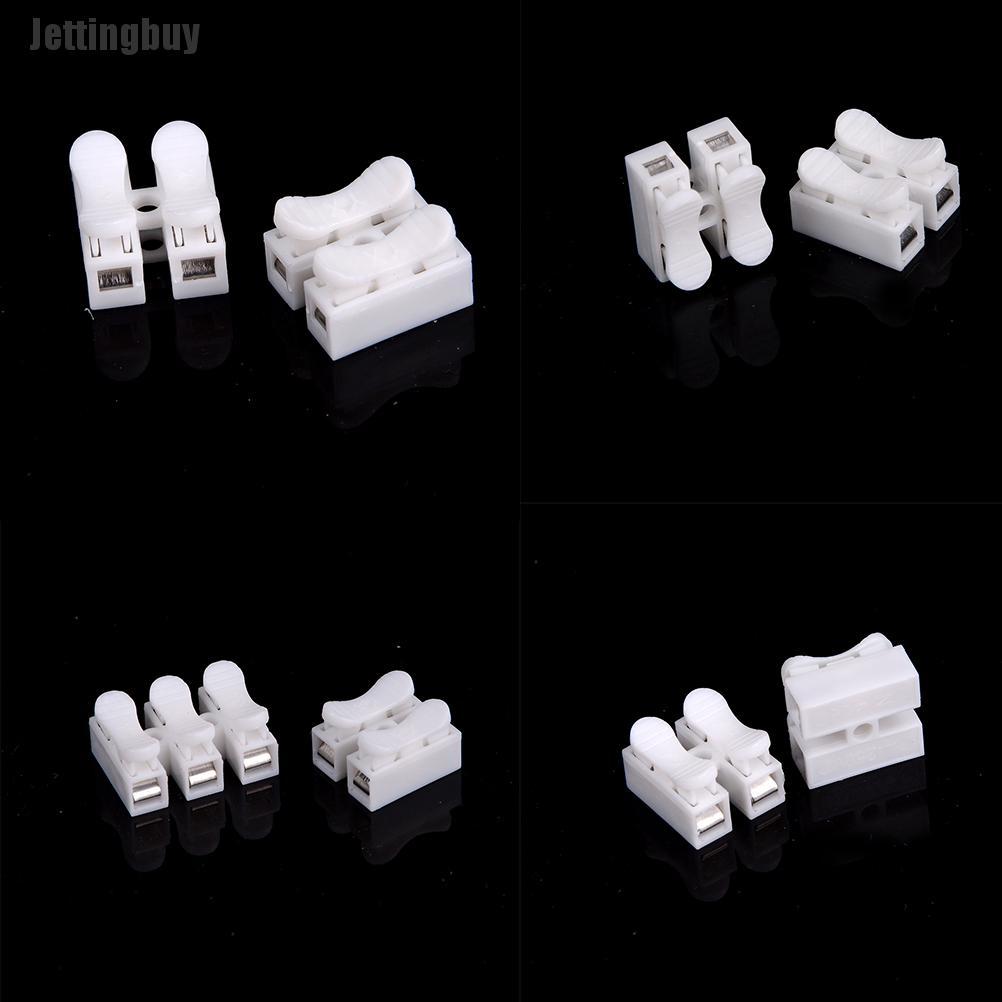Jettingbuy heuv 10 cái đầu nối cáp điện khóa mối nối nhanh thiết bị đầu cuối dây tự khóa