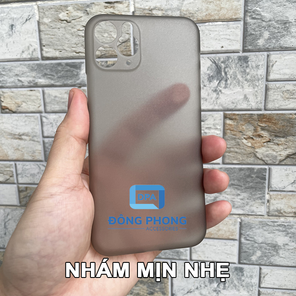 Combo 2 Ốp Lưng Trong Nhám Unibody iPhone 11 PRO Siêu Mỏng Giấy