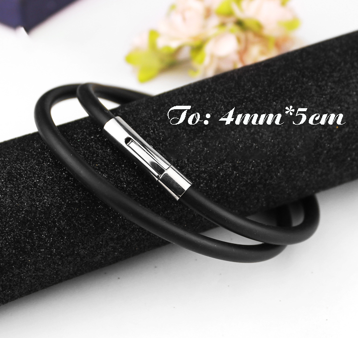 Dây chuyền nam cao su 4ly bóng mịn khóa inox thông minh không đen thể hiện đẳng cấp, phong độ - Chọn size theo yêu cầu