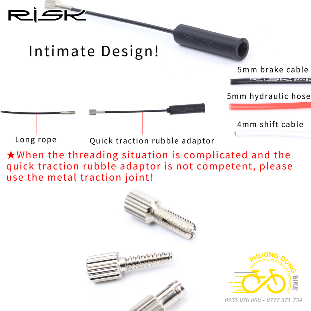 Bộ dụng cụ luồn dây âm trong khung xe đạp RISK RL217