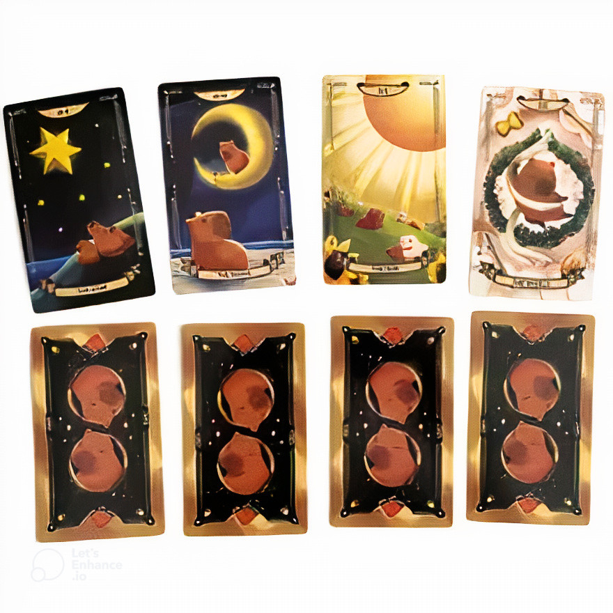 (size gốc) Bộ Bài CapyBarot Tarot New