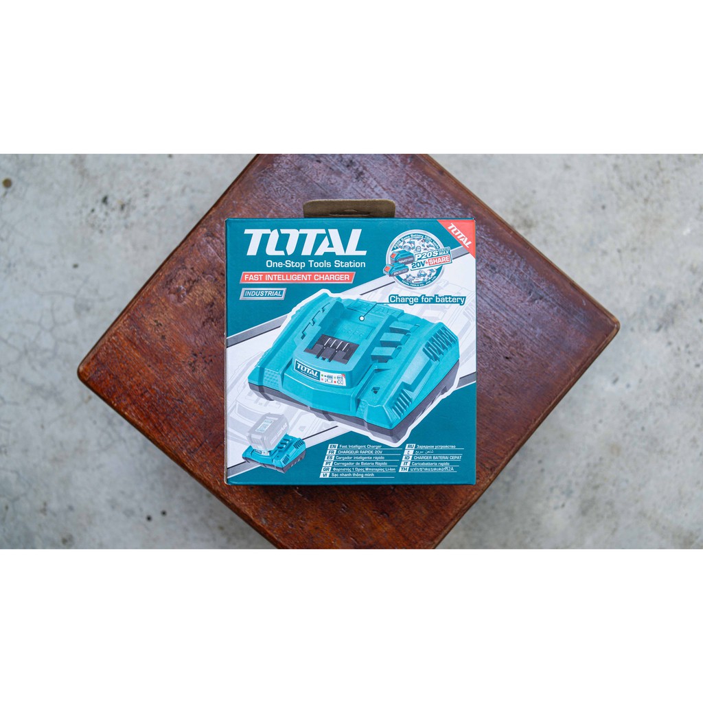 [Chính hãng] [Ảnh thật] Đế sạc nhanh thông minh pin 20v Total TFCLI2003