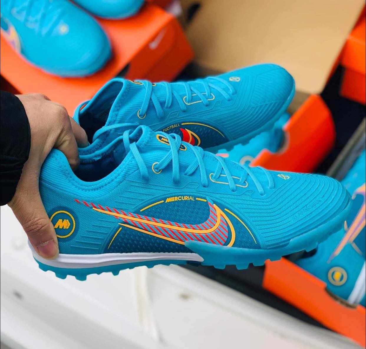 [ Tặng túi rút + tất + hộp ] Giày Đá Bóng Mercurial Vapor 14 Pro TF