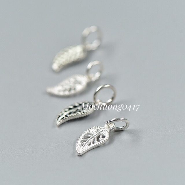 [S925] Charm bạc lá đơn - MH108