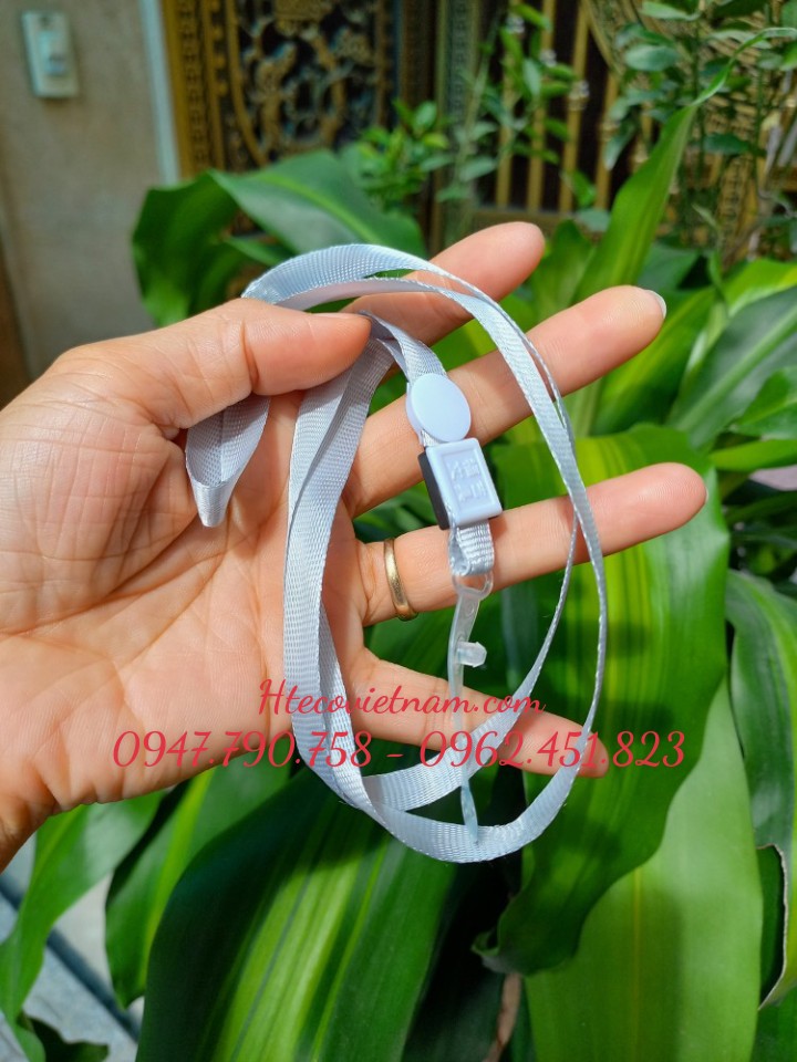 Dây đeo thẻ lụa móc nhựa - thẻ nhân viên (Combo 50 chiếc )