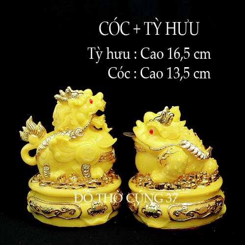 CÓC + TỲ HƯU phong thủy [ Bột đá + composite ]