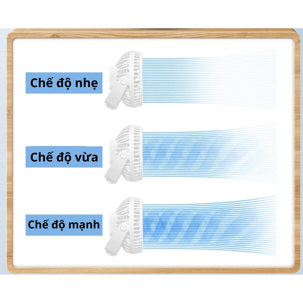 Clip-on rechargeable desktop fan - UC-7AF9-11