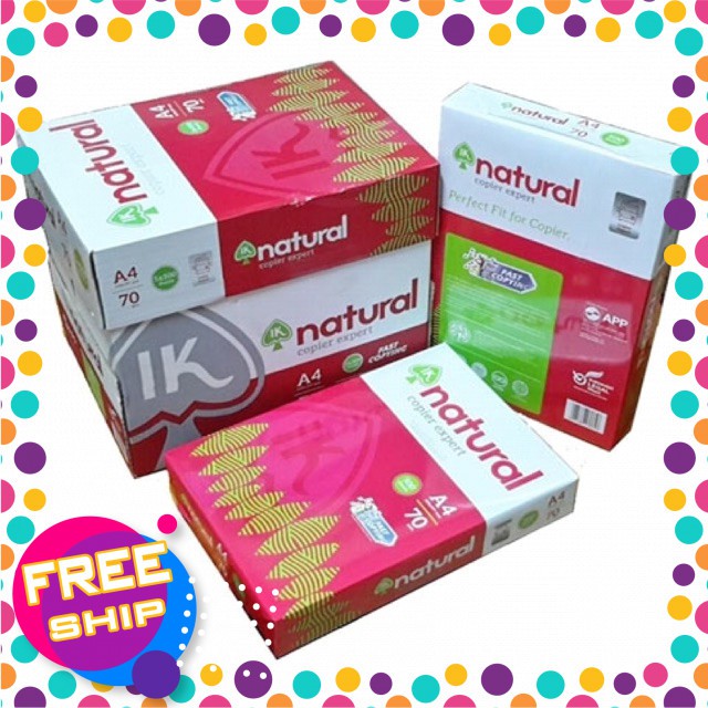 Giấy IK A4 Natural 70gsm (500 tờ/ram)