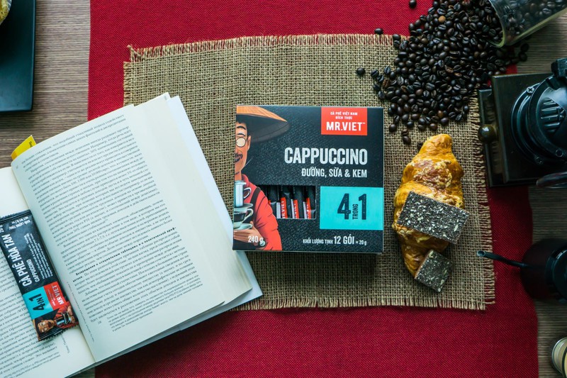 COMBO Một thùng cà phê hòa tan Cappuccino 4in1 ( 32 hộp )-MR VIET