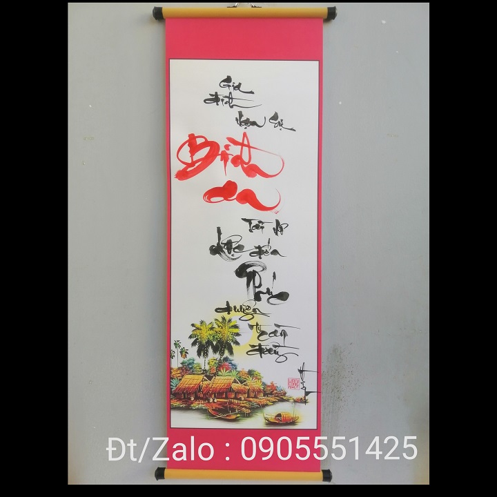 Thư pháp chữ Bình an. Quà tặng ông bà, cha mẹ,đối tác,bạn bè, quà biếu tết.