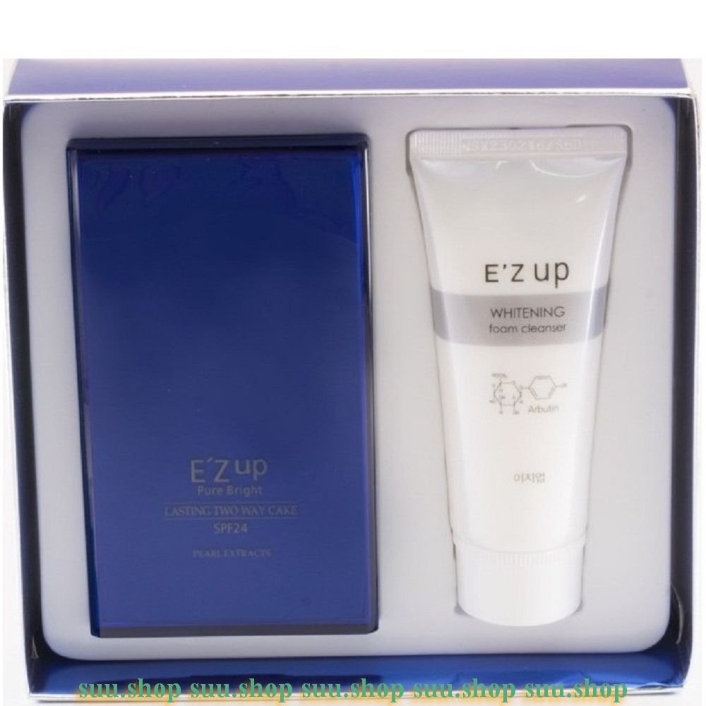 Phấn nền EZup tặng Sữa Rửa Mặt Two Way Cake ezup