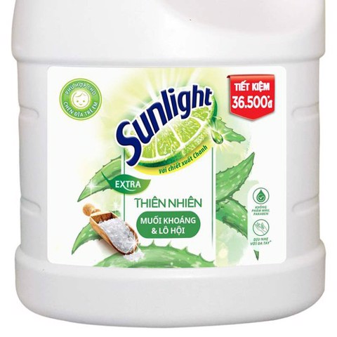 Nước rửa chén Sunlight trắng 3.8kg