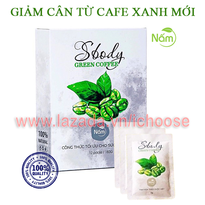 [HCM]Combo 5 hộp nấm sbody green coffee