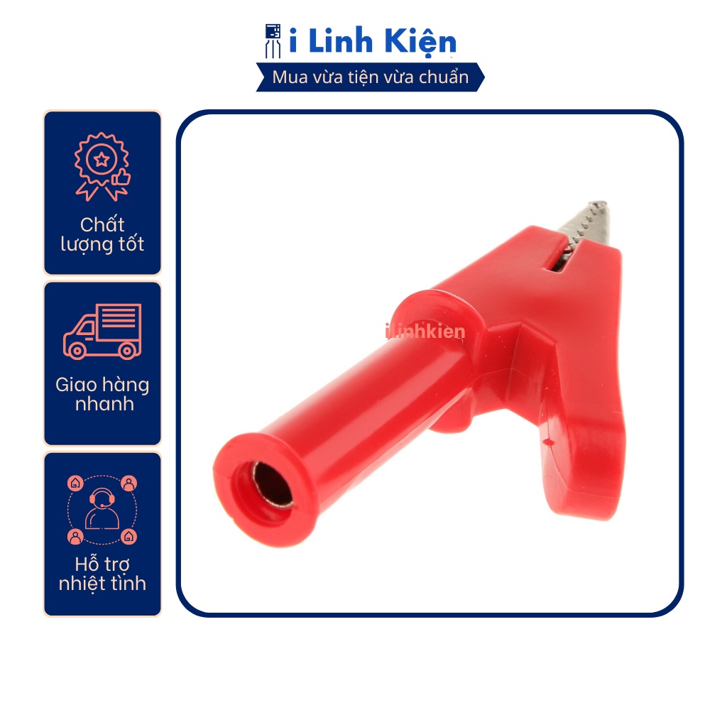 Đầu kẹp cá sấu loại tốt 1 cặp.