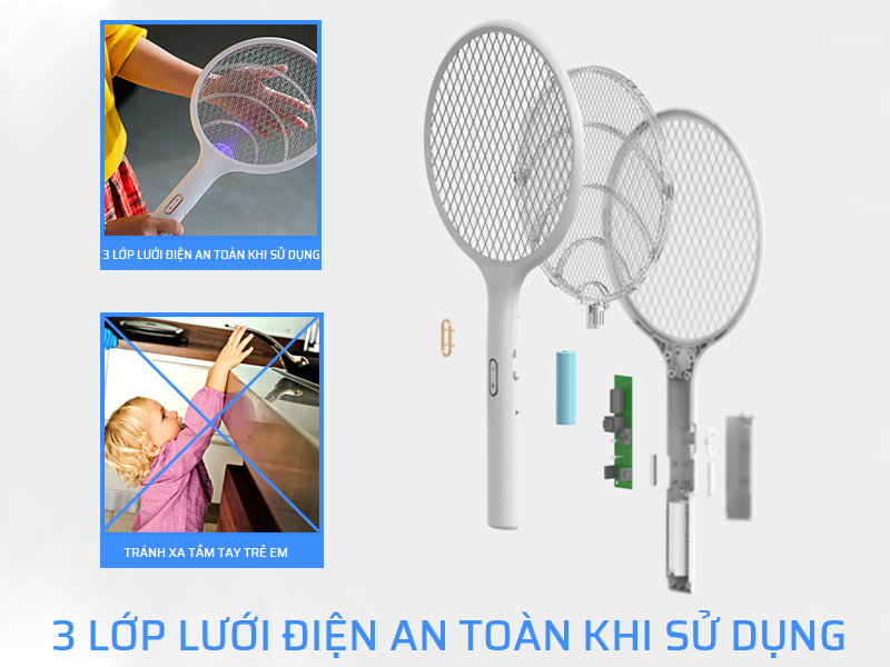 Vợt bắt muỗi tự động thông minh Xiaomi Qualitell