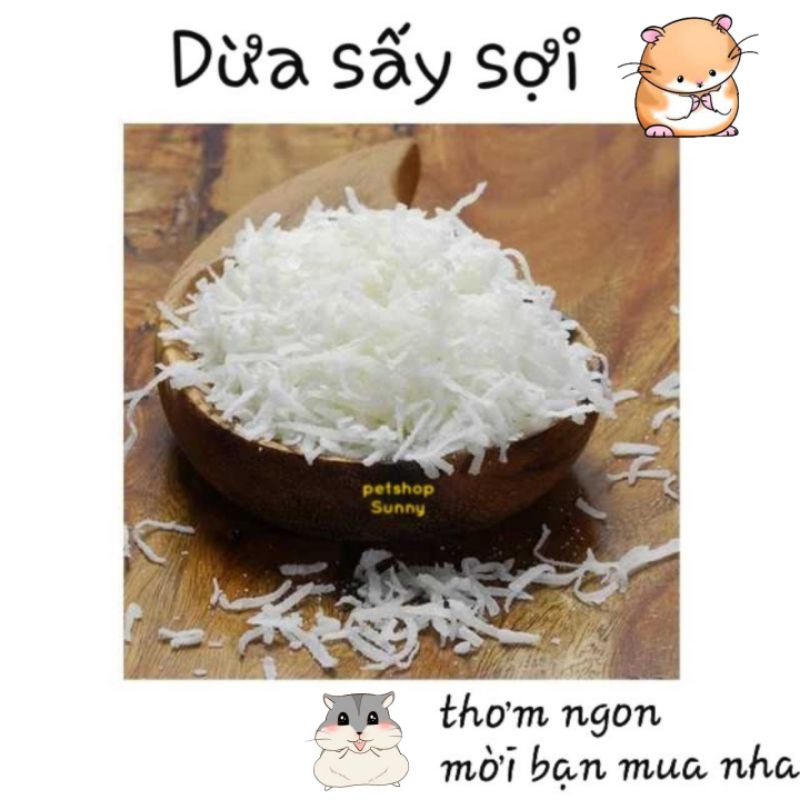 Dừa Sợi Sấy Nguyên Chất Hamster, Sóc