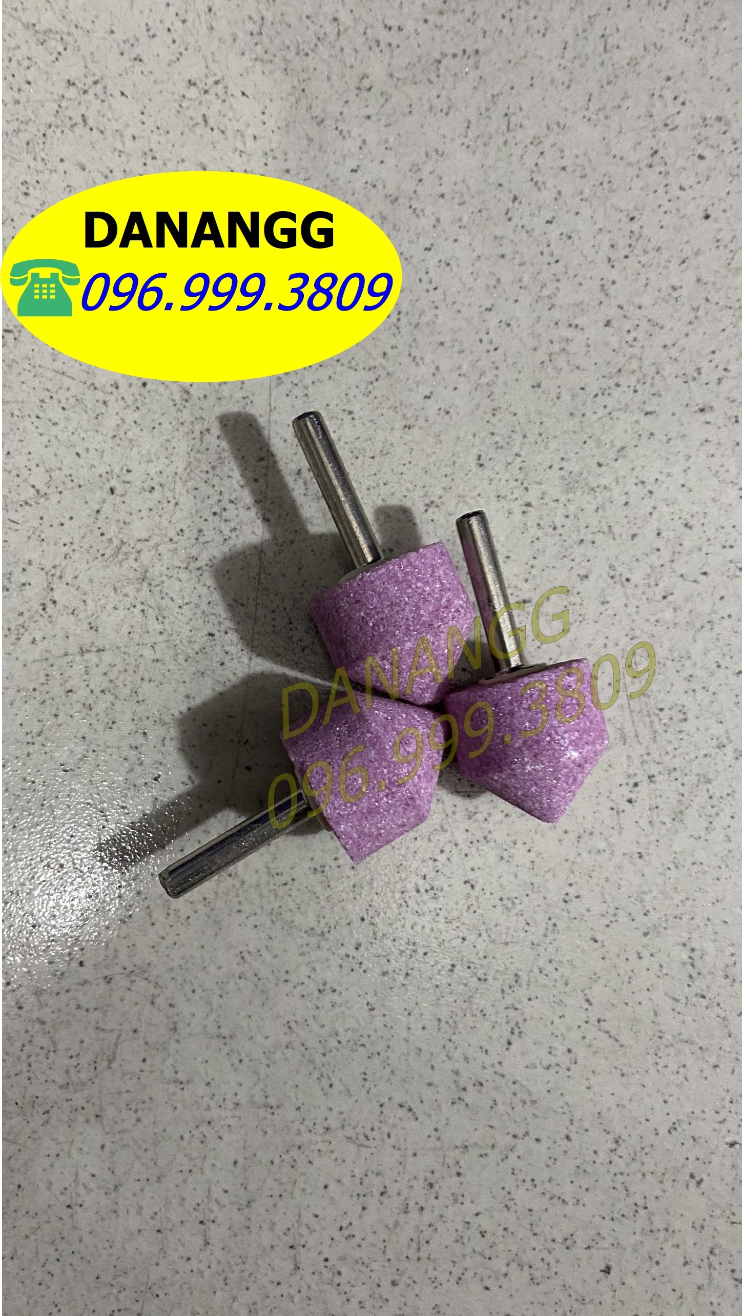 Đá mài đầu trụ nhọn trục 6mm