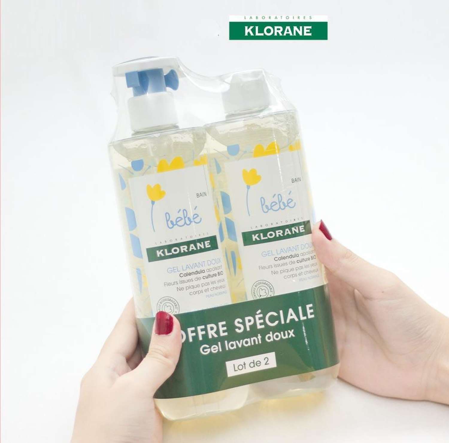 Sữa tắm gội 2 in 1 Klorane bebe Pháp cho bé ( sữa Tắm Klorane BeBe)