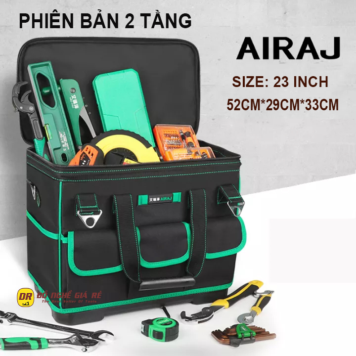 TÚI ĐỰNG ĐỒ NGHỀ TÚI ĐỰNG DỤNG CỤ SỬA CHỮA ĐIỆN CAO CẤP XUẤT NHẬT PHIÊN BẢN ĐẾ NHỰA SIÊU BỀN TẶNG HỘP ĐỰNG ỐC VÍT