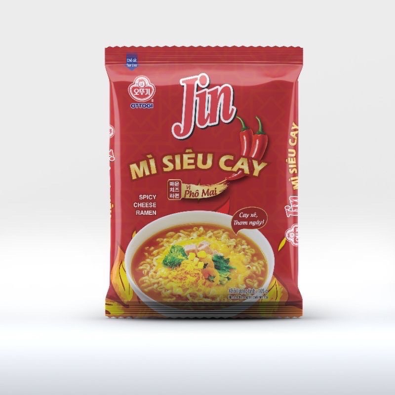 Mì Jin siêu cay vị phô mai Ottogi 105g