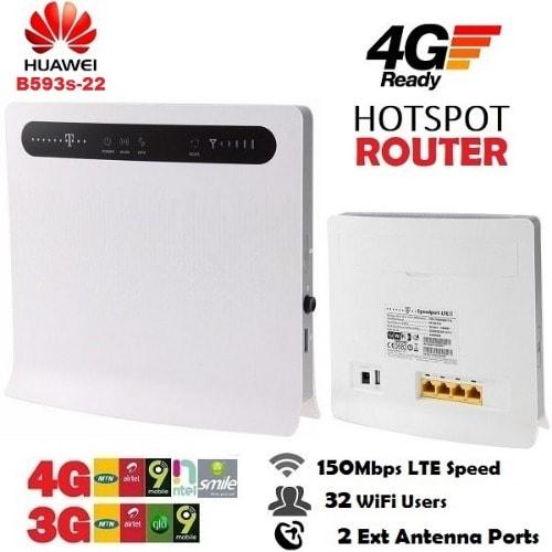 Bộ phát wifi 4g huawei b593 modem wifi 3g 4g lte 32 user - bh 12 tháng