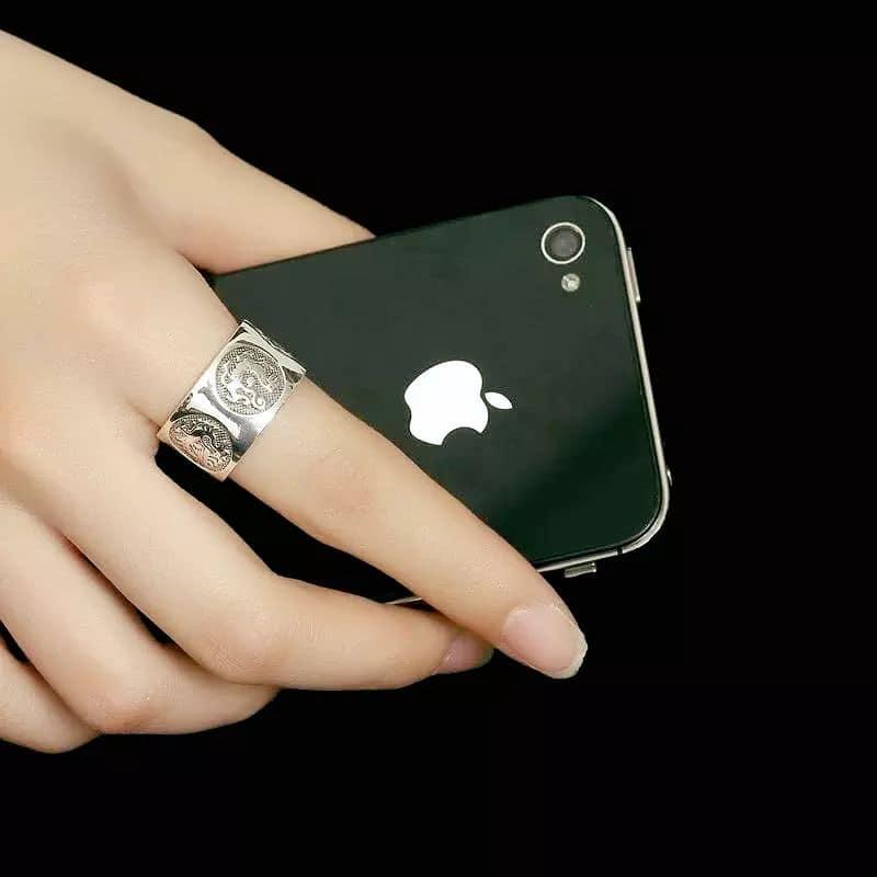 NHẪN NAM BẠC 925 TỨ LINH CHẦU MỆNH