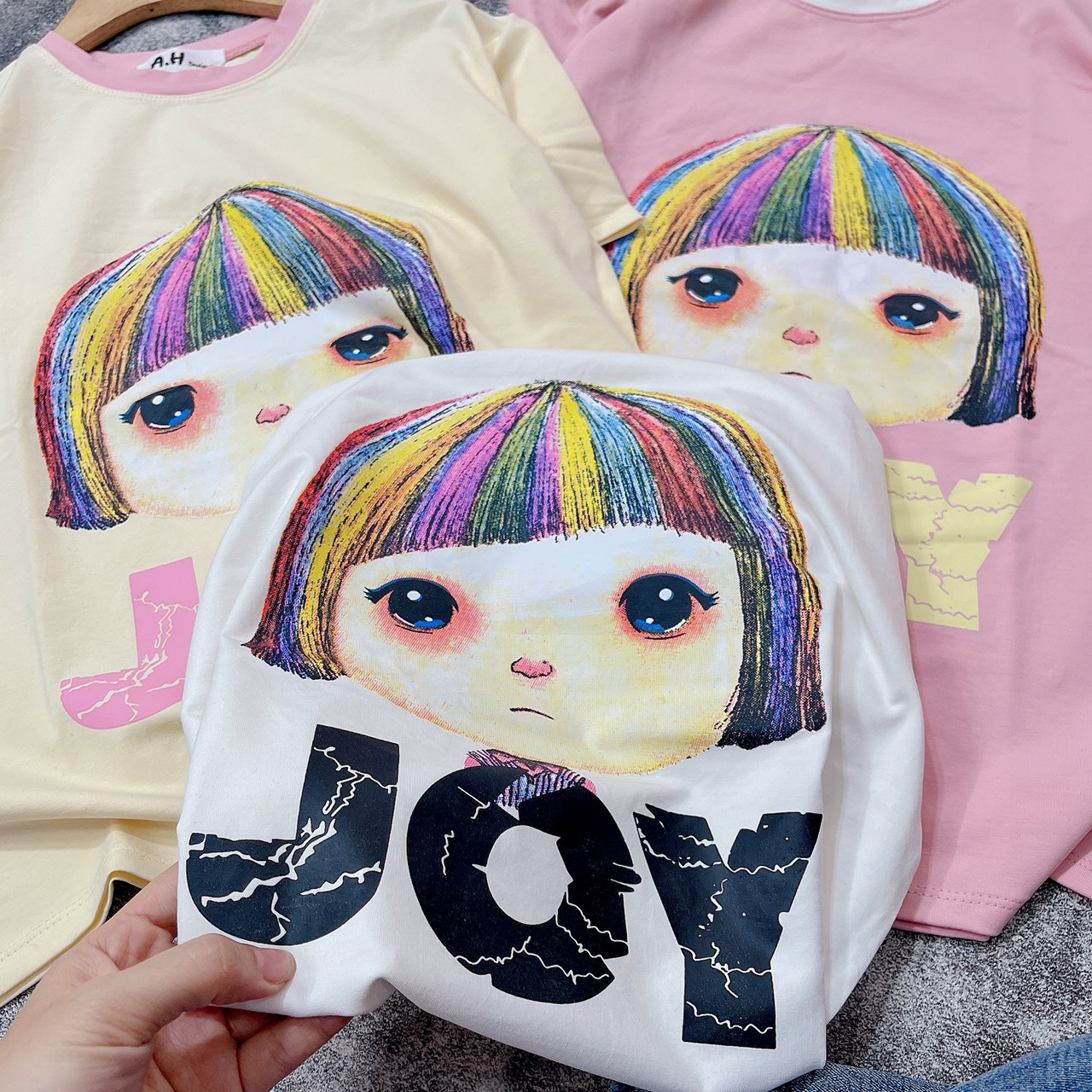 Áo thun cotton Thái dáng vừa