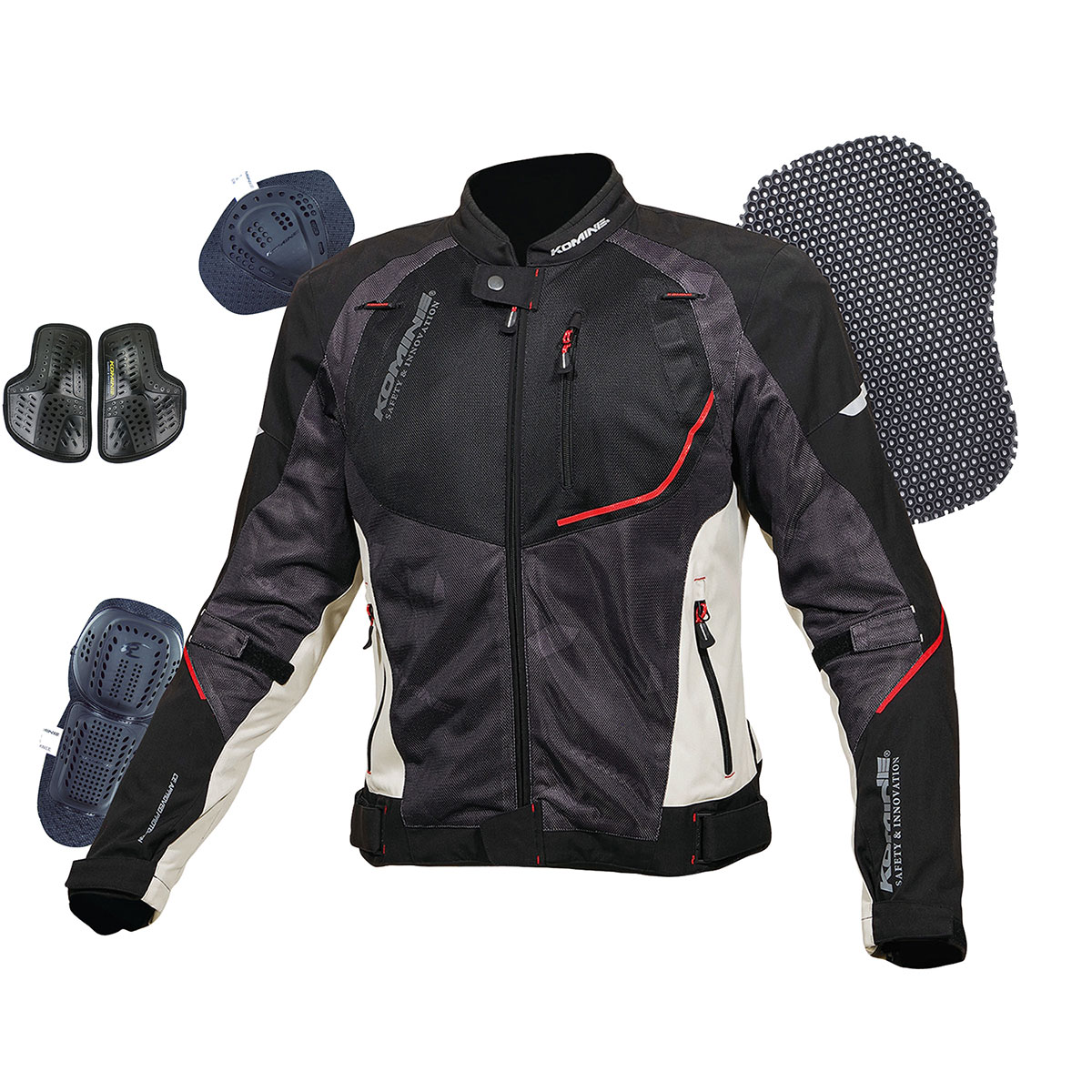 [Motoworld Phân Phối] Áo Bảo Hộ Komine JK-139 Waterproof Half Mesh Jacket