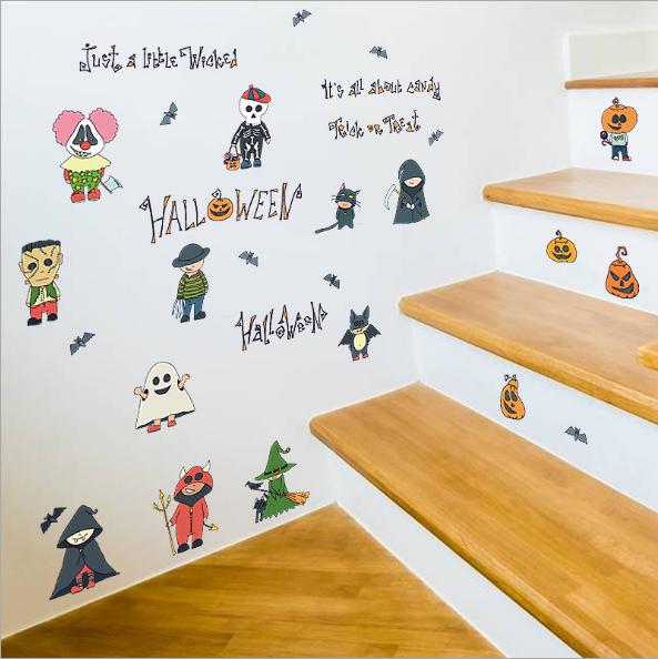 Decal trang trí tường - Happy Halloween Mini vui nhộn