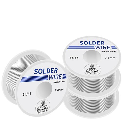 Cuộn thiếc hàn Solder Wire 63% lõi 0.8mm 50g, 100g