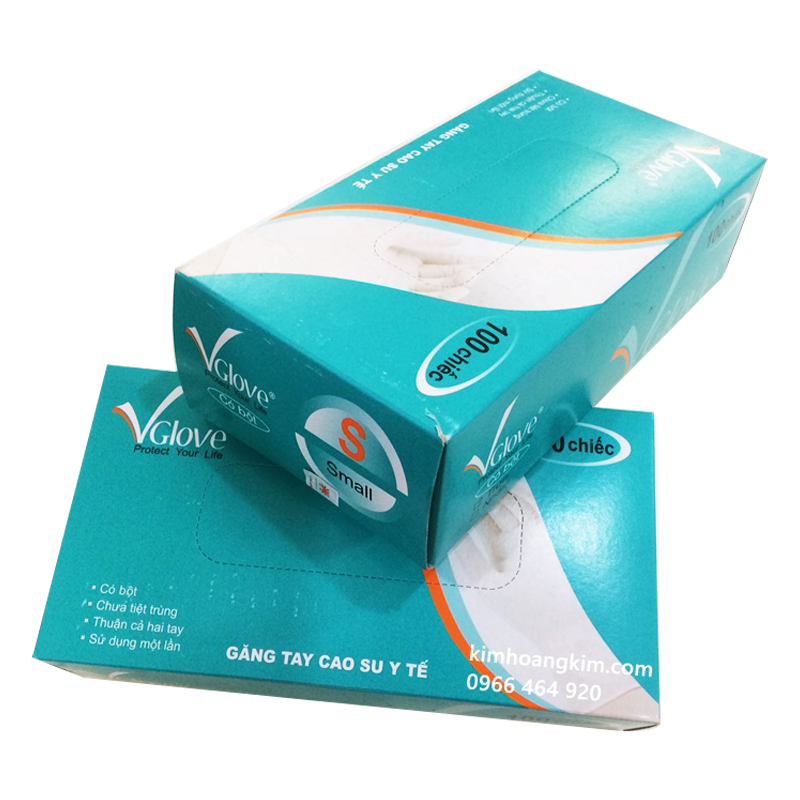 Găng tay cao su y tế có bột VGLOVE