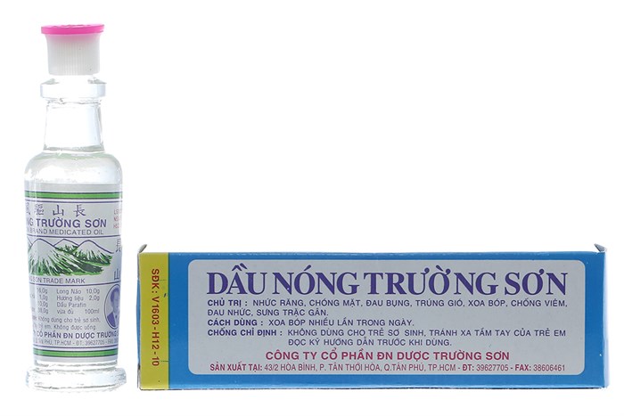 LỐC 10 CHAI DẦU NÓNG TRƯỜNG SƠN (chai 10ml)