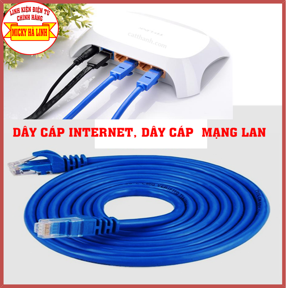 [HCM]Dây cáp mạng LAN dài 3 mét bấm sẵn 2 đầu