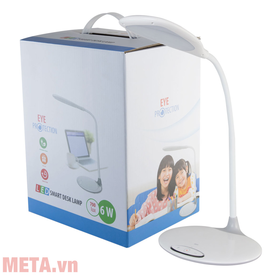 Đèn bàn LED Rạng Đông 6W cảm ứng, đổi 3 màu / 5 mức ánh sáng, Đèn bàn chống cận Rạng Đông, Đèn học để bàn, Đèn học bảo vệ thị lực, RD-RL-21