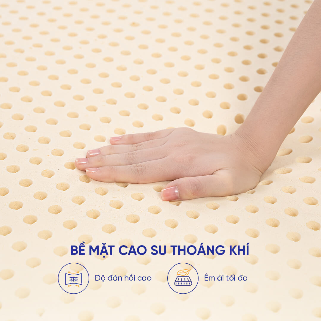 [TRẢ GÓP 0%] Nệm cao su foam giảm đau lưng Gummi Lite (NEW)