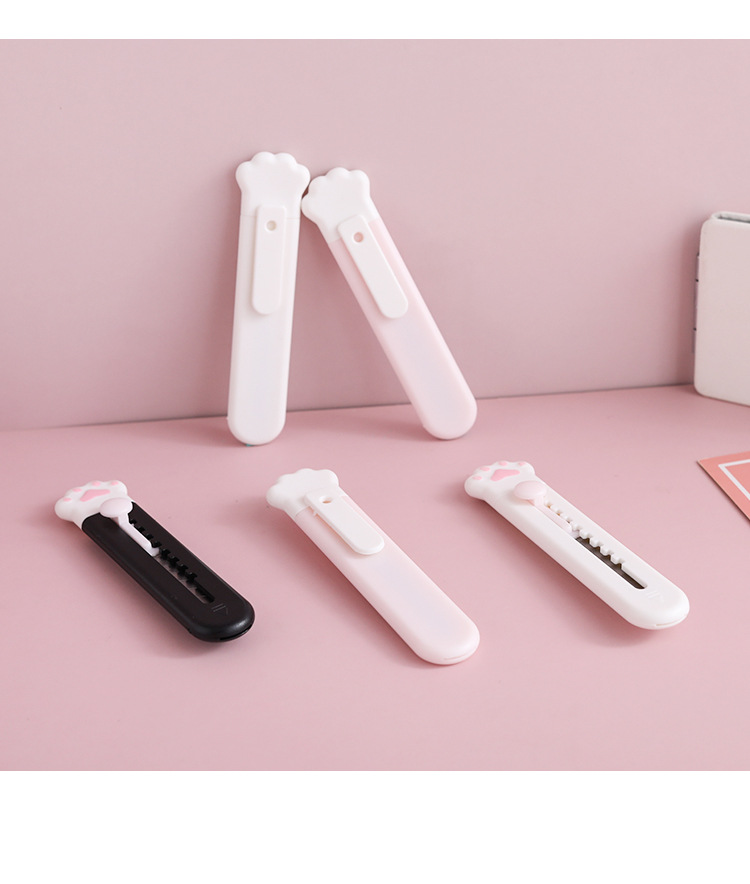 S12 Dao rọc giấy Mini chân mèo siêu cute