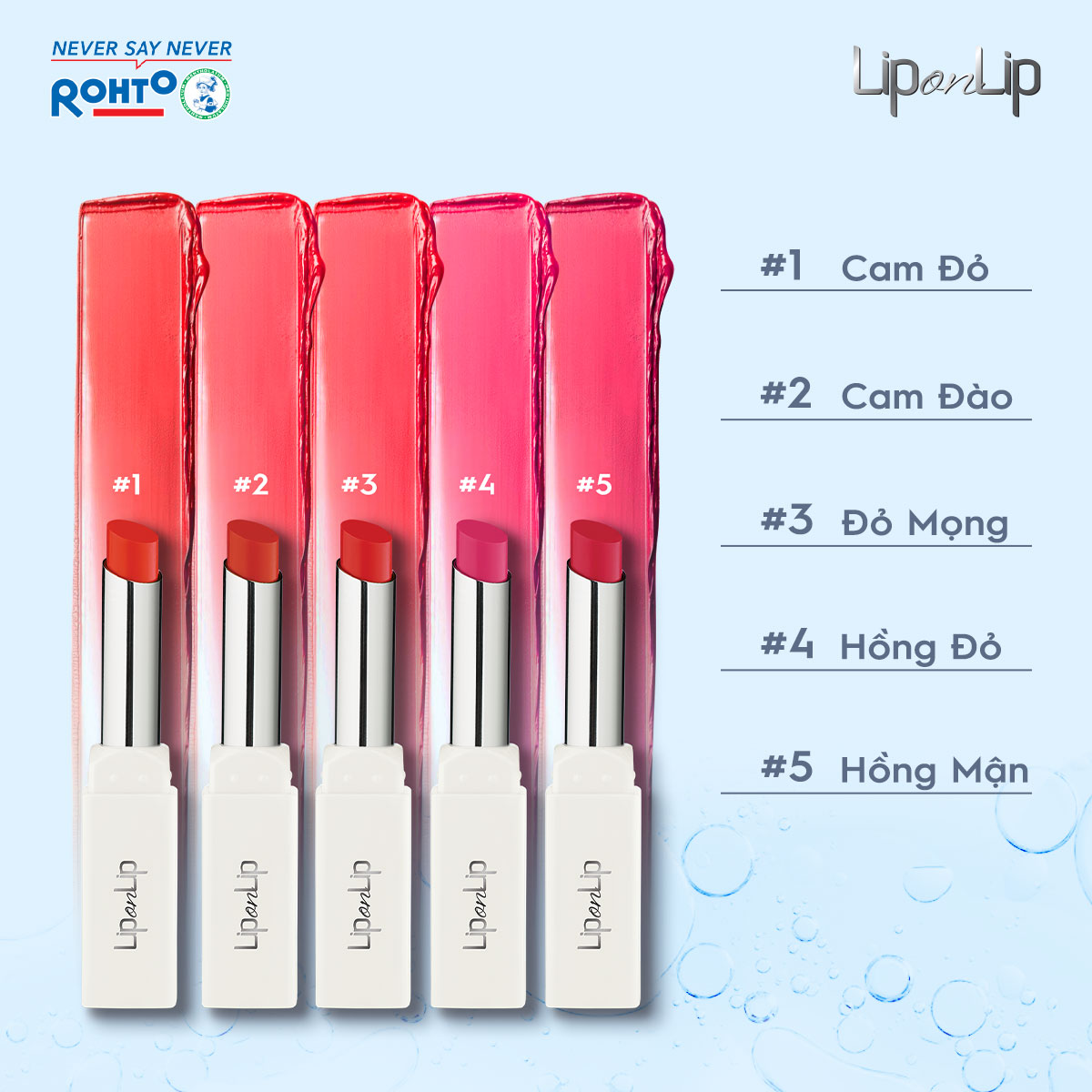 Son trang điểm dưỡng tối ưu Lip On Lip Water Color 2,2g