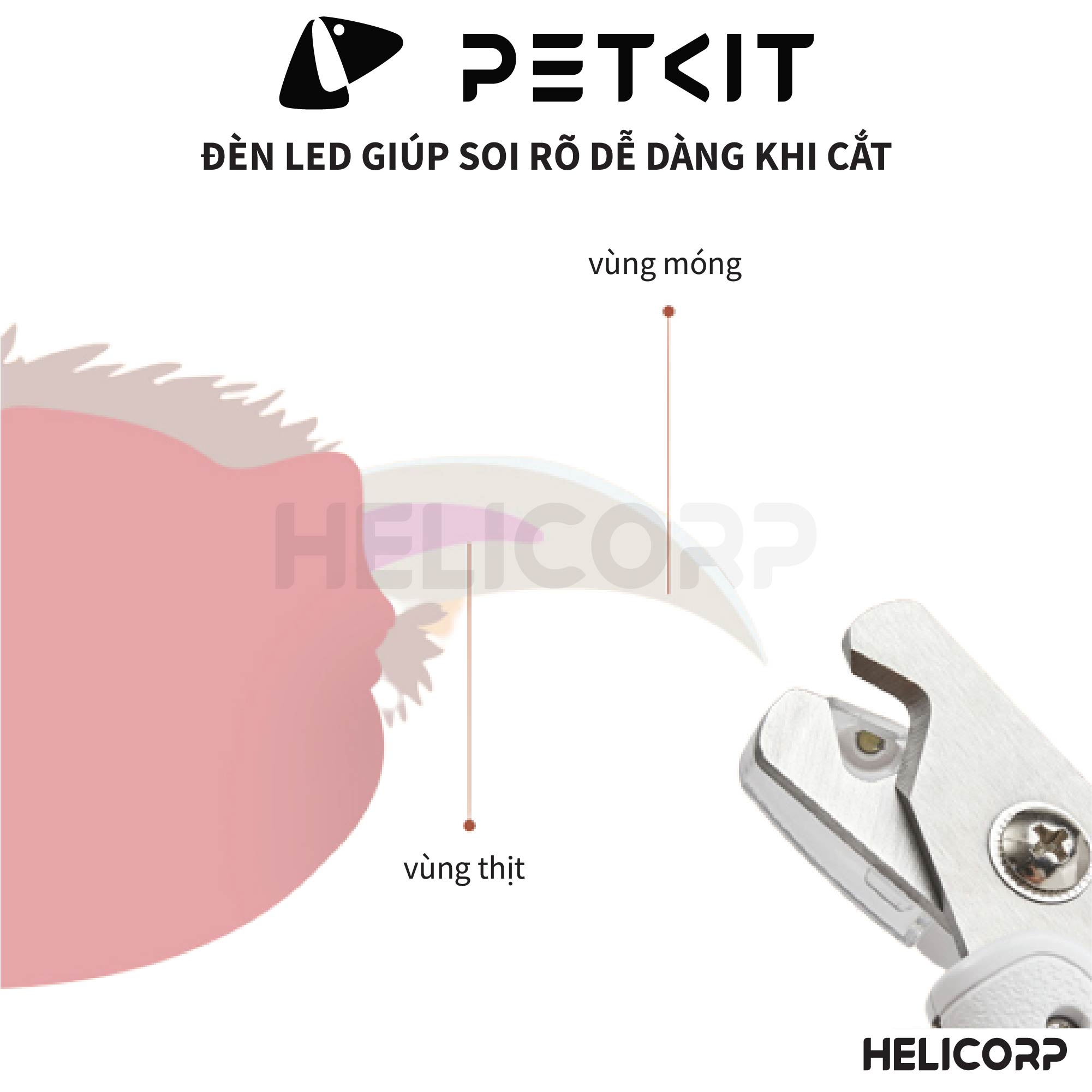 Kìm Bấm Cắt Móng Cho Chó Mèo Petkit