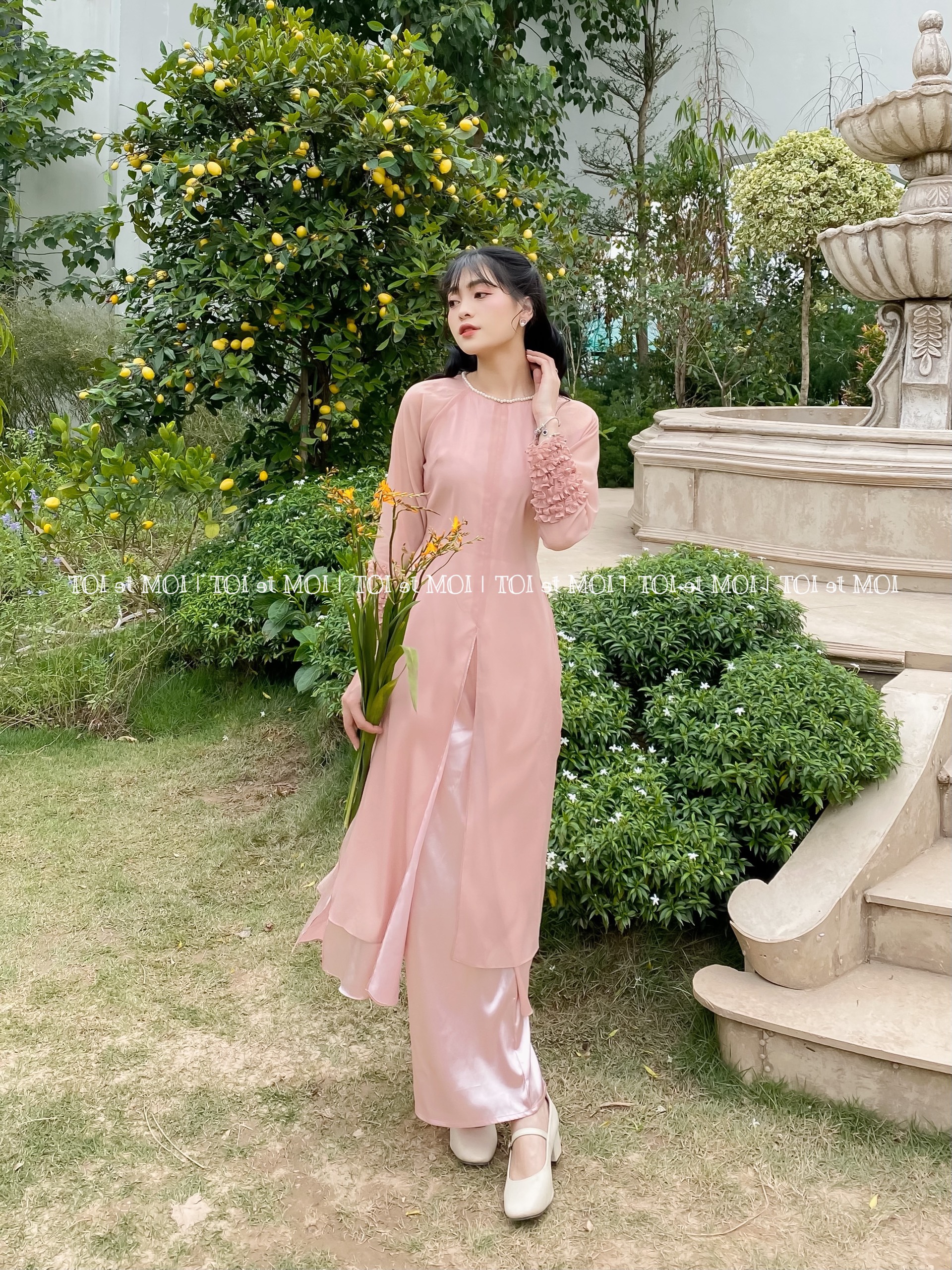 ÁO DÀI HUỆ NHI_TOI et MOI (100% ẢNH THẬT TỰ CHỤP)