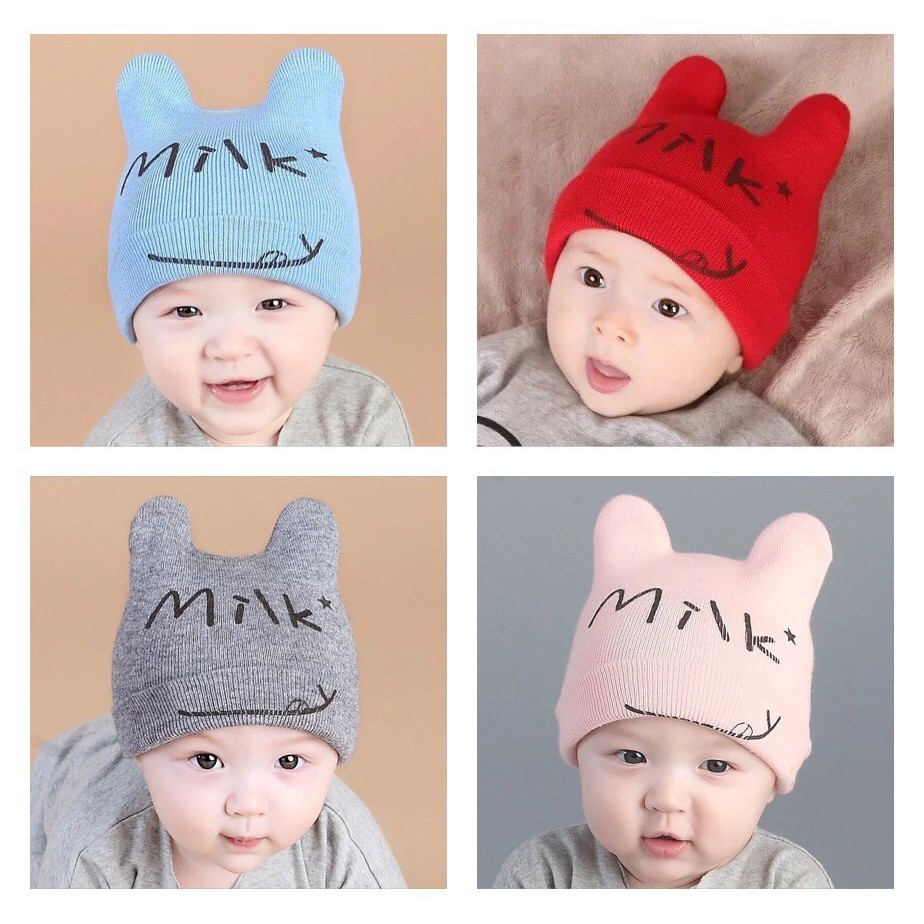 [HCM]MŨ LEN MILK CHO BÉ