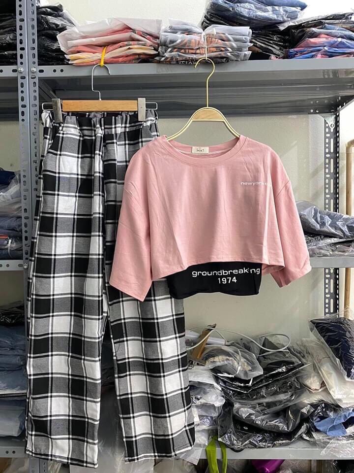 SET BAGGY CARO + SET CROPTOP 1974