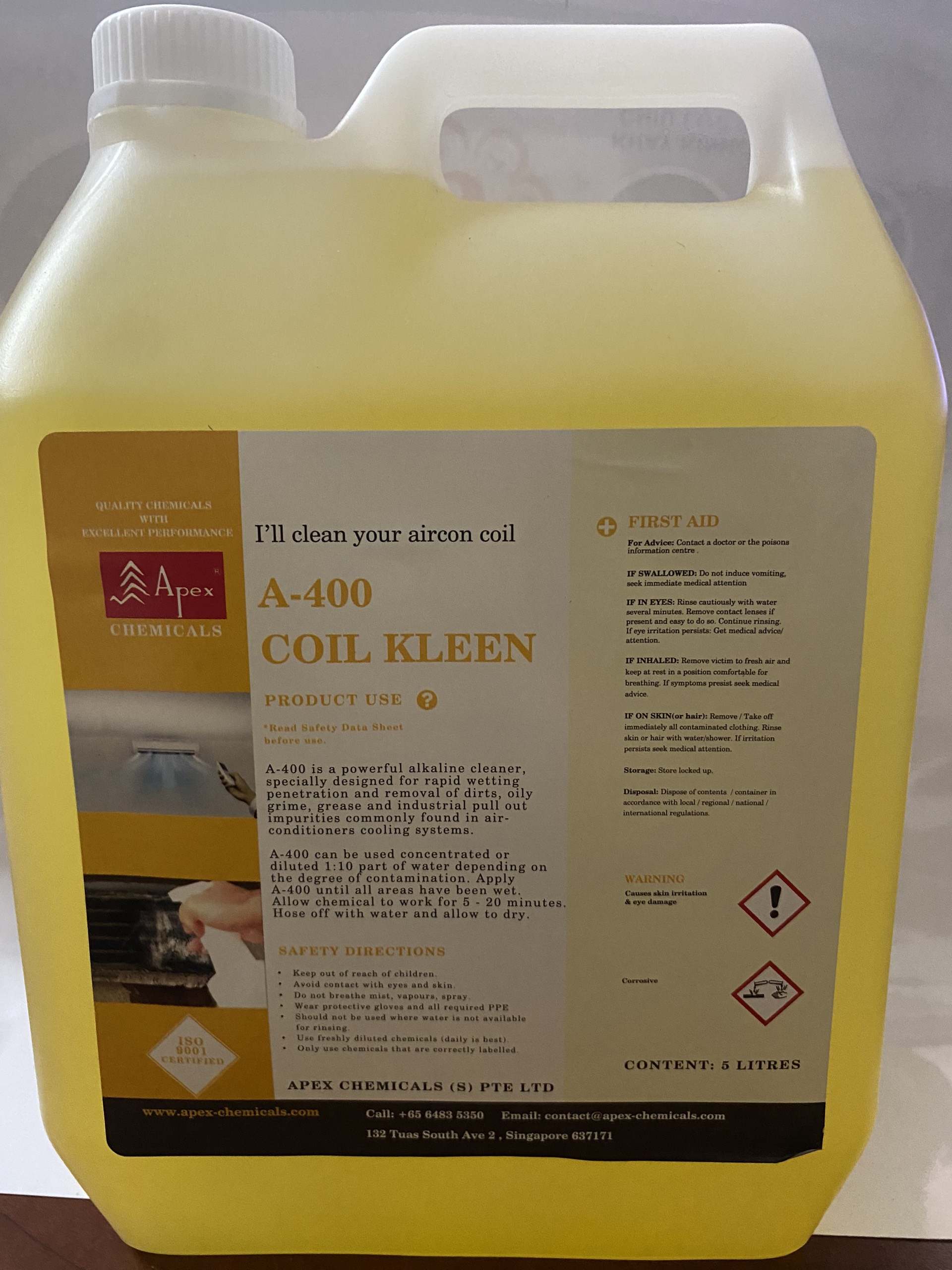 Chất tẩy rửa dàn nhôm A=400 ( Coil Kleen) Apex