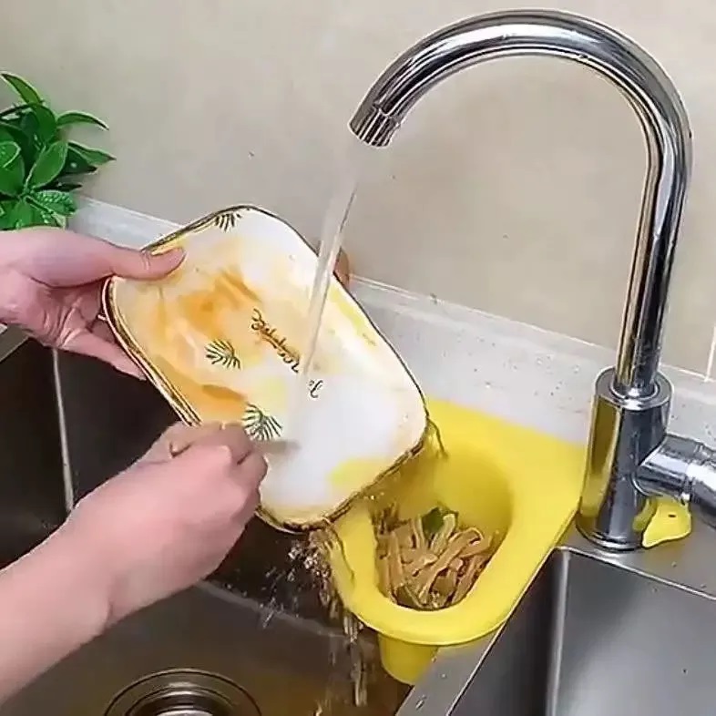Rổ Tam Giác Dạng Lưới Lọc Rác Bồn Rửa Chén