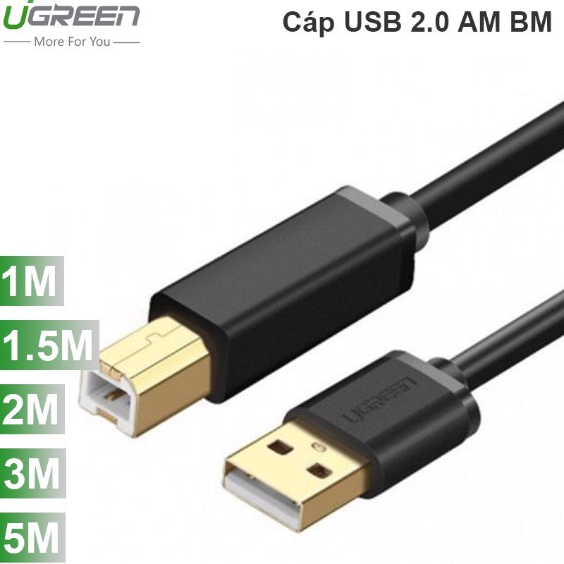 Dây Cáp Máy In Ugreen - Nhiều Kích Thước Mạ Vàng