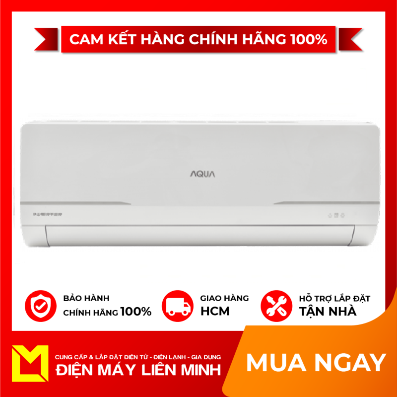 Bảng giá Máy Lạnh Aqua Inverter 1.5 HP AQA-KCRV12WNM Thể tích phòng Dưới 60 m3, gas R-32, Tấm lọc bụi hiệu quả cao