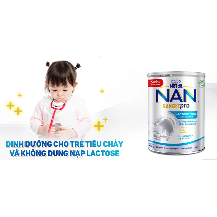 (HSD T4-2025) Sữa Bột Nestle Nan EXPERT Pro Lactose Free 380g.