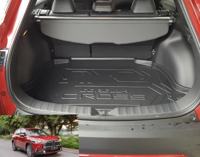 Lót cốp nhựa, khay cốp dẻo TPO TOYOTA CROSS 2020 không mùi dễ dàng vệ sinh lau chùi, không thấm nước